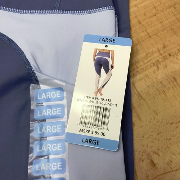 Active Life Women's Color Block with mesh Leggings -Size Large- Multi-Colored - Picture 5 of 6